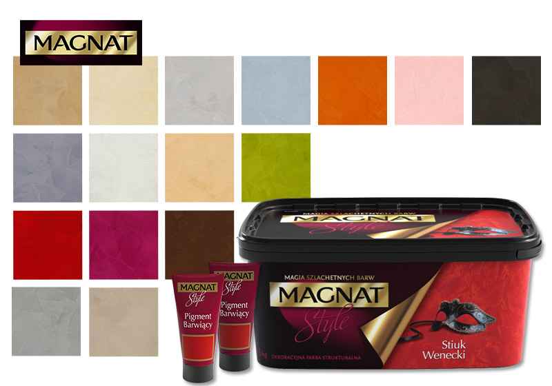 Stiuk Wenecki i Pigmenty Barwiące MAGNAT Style